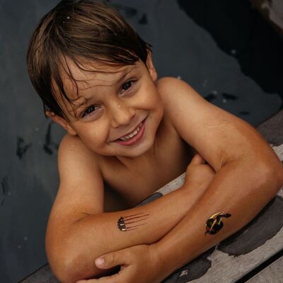 Set de 30 tatuajes temporales para niños - Salvaje