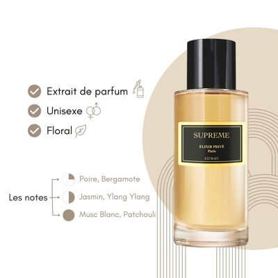Parfum Eau de toilette - Suprême - Collection Elixir privé Paris