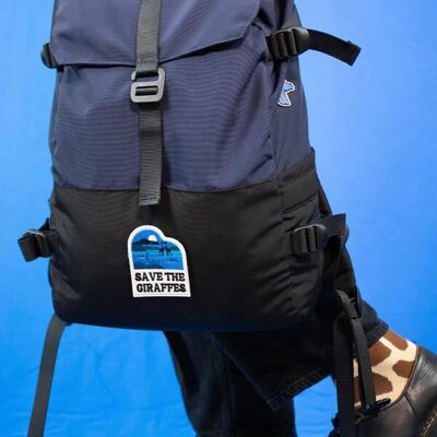 La mochila reciclada girafon® azul