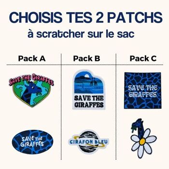 Le sac-à-dos recyclé girafon bleu® 2