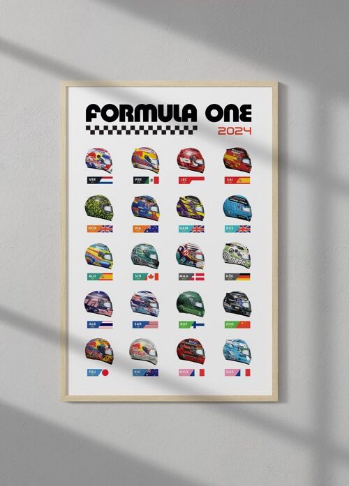 Affiche Championnat Formule 1 2024