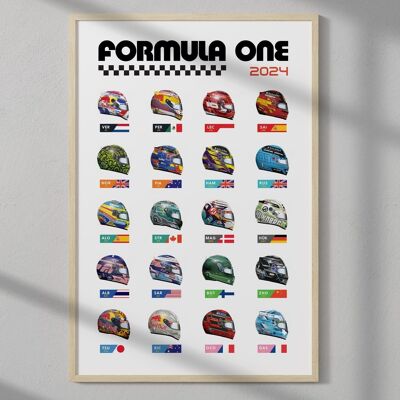 Poster zur Formel-1-Meisterschaft 2024