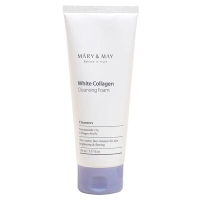 MARY&MAY Mousse Nettoyante au Collagène Blanc 150 ml
