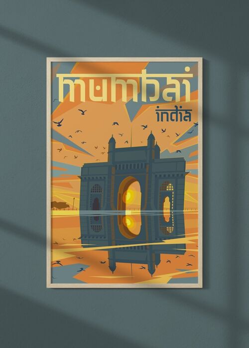 Affiche ville Mumbai
