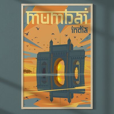 Mumbai-Stadtplakat