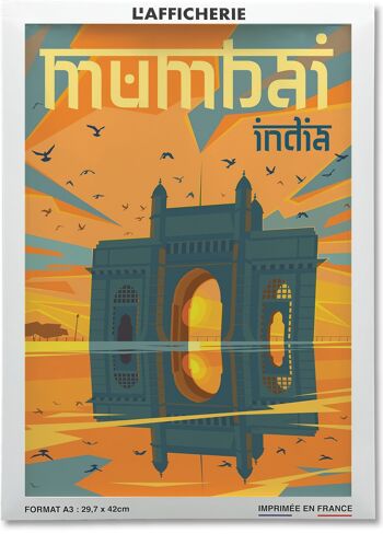 Affiche ville Mumbai 2
