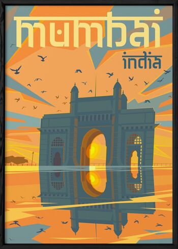 Affiche ville Mumbai 3