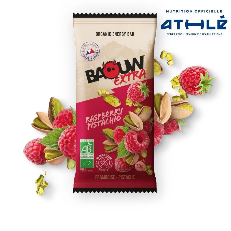 Baouw Extra RASPBERRY-PISTACHIO energy bar