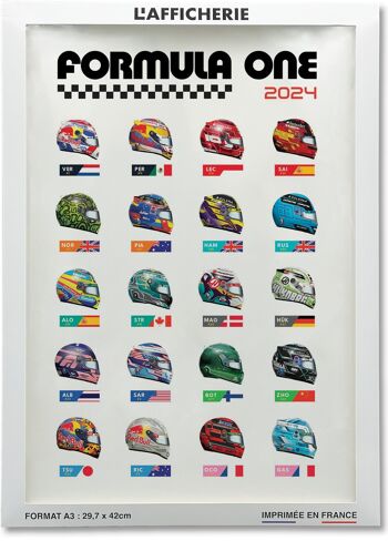 Affiche Ecuries Formule 1 2024 2