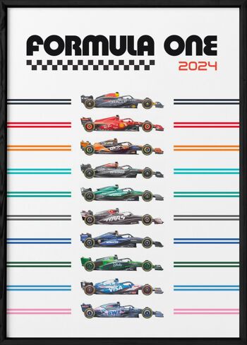 Affiche Ecuries Formule 1 2024 3