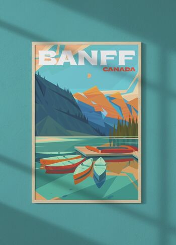 Affiche ville Banff 1