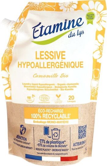 LESSIVE LIQUIDE HYPOALLERGENIQUE CAMOMILLE 9