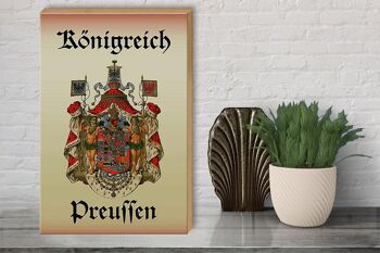 Panneau en bois indiquant 30x40cm Royaume de Prusse 3