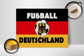 Panneau en bois indiquant 40x30cm Football Allemagne 2