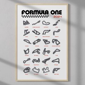 Affiche Circuits Formule 1 2024