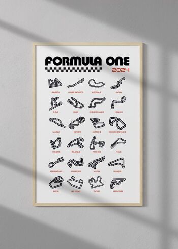 Affiche Circuits Formule 1 2024 1