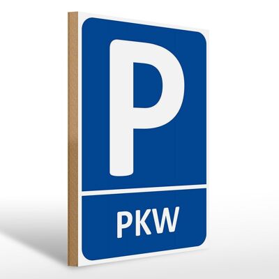 Holzschild Parken 30x40cm PLW Parkplatz Wanddeko