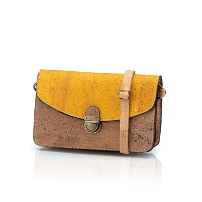 Structured crossbody cork bag