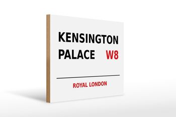 Panneau en bois Londres 40x30cm Royal Kensington Palace W8 1