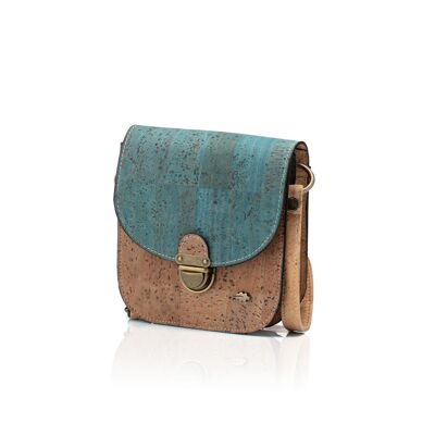 Structured crossbody bag in cork