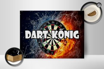 Panneau en bois indiquant 40x30cm Darts Dart King 2