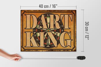 Panneau en bois disant 40x30cm Décoration murale Dart King 4