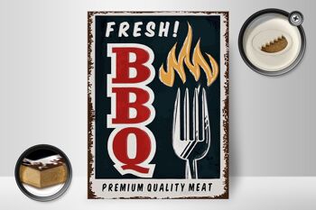 Panneau en bois indiquant 30x40cm Fresh BBQ Grill Premium Quality 2