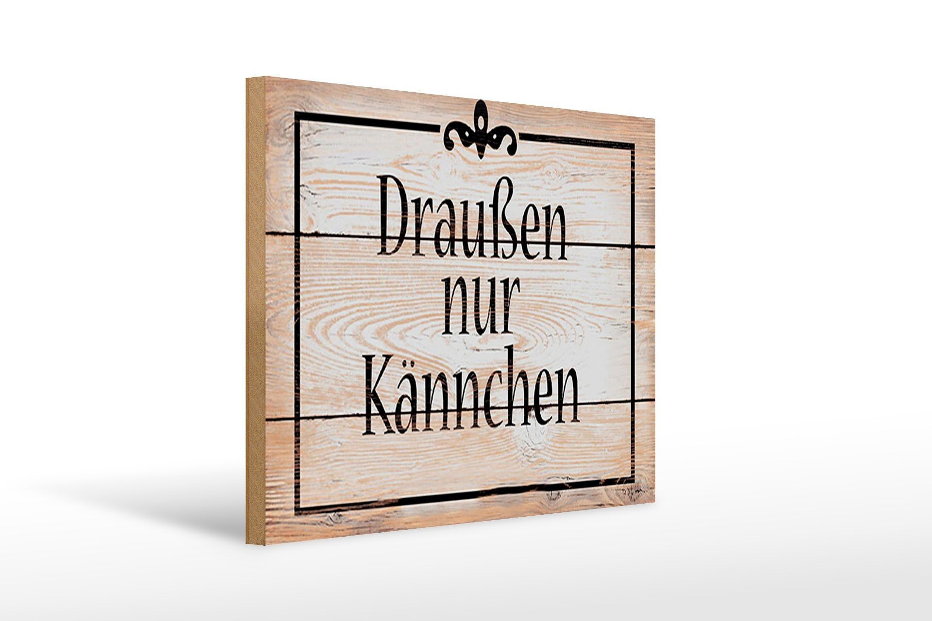 Cartello in legno con scritto 40x30 cm all'esterno solo pentole di caffè e tè