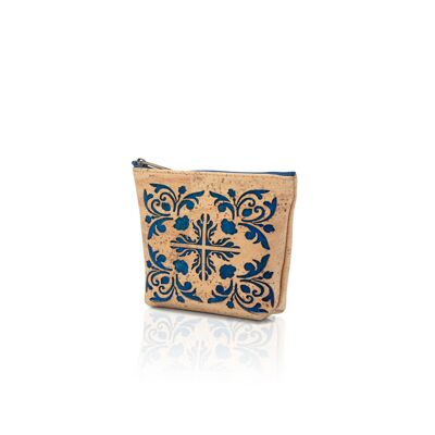 Make-up case purse with laser cut tile design