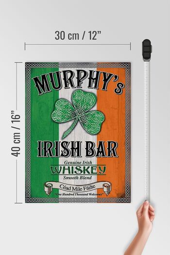 Panneau en bois 30x40cm Murphy's Irish Bar Whisky 4