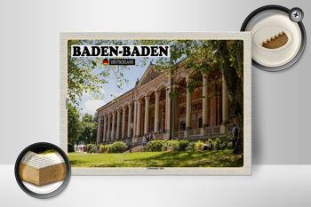 Panneau en bois villes Baden-Baden Lichtentaler-Allee 40x30cm 2