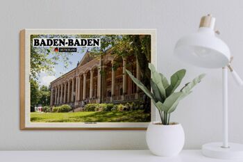Panneau en bois villes Baden-Baden Lichtentaler-Allee 40x30cm 3
