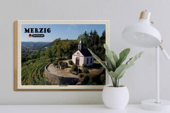 Panneau en bois villes Merzig Kreuzberg Chapelle Berg 40x30cm 3