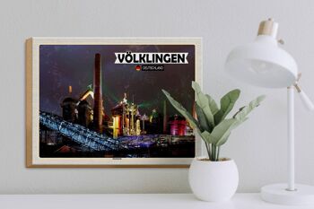 Panneau en bois Villes des Forges de Völklingen Patrimoine culturel mondial 40x30cm 3