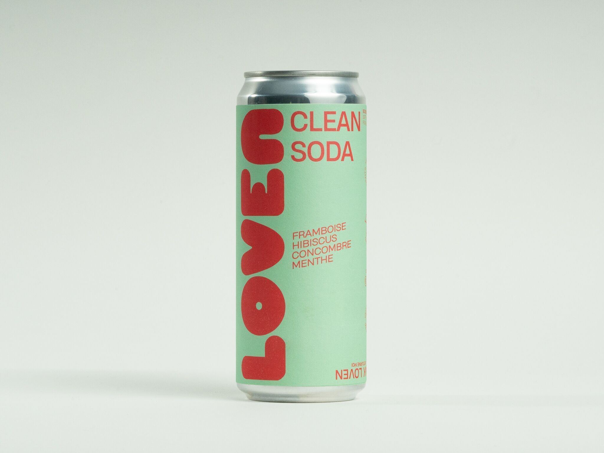 LOVEN CLEAN SODA - RASPBERRY HIBISCUS - CAN 25cl