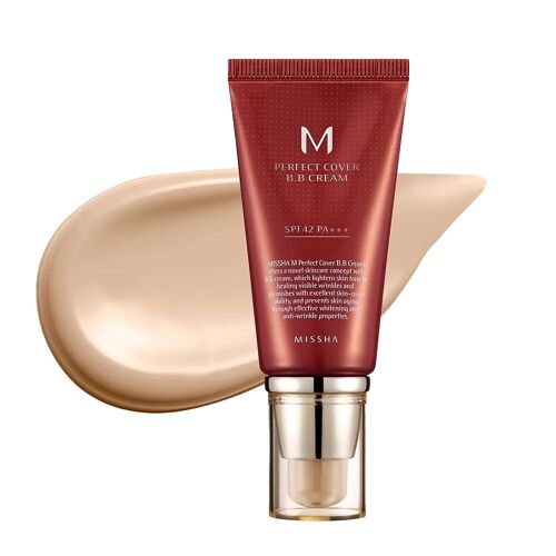 MISSHA Perfect Cover BB Cream Ενυδατική Κρέμα Προσώπου Ημέρας με SPF42 με Υαλουρονικό Οξύ & Ceramides 50ml