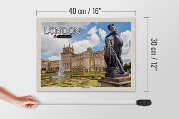 Panneau en bois villes Londres Angleterre Blenheim Palace 40x30cm 4