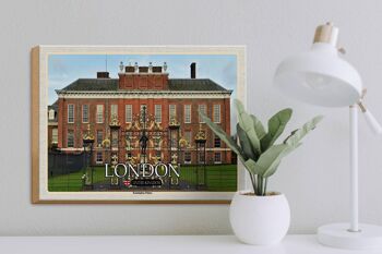 Panneau en bois villes Londres Angleterre Kensington Palace 40x30cm 3