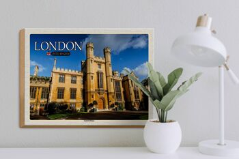 Panneau en bois villes Londres Angleterre Royaume-Uni Lambeth Palace 40x30cm 3