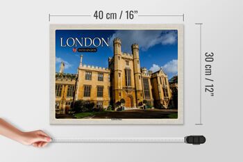Panneau en bois villes Londres Angleterre Royaume-Uni Lambeth Palace 40x30cm 4