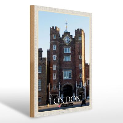 Holzschild Städte London St. James´s Palace UK 30x40cm