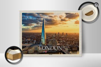 Panneau en bois villes The Shard Londres Angleterre Royaume-Uni 40x30cm 2