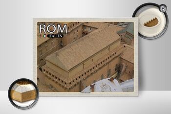 Panneau en bois voyage Rome Italie Chapelle Sixtine 40x30cm 2