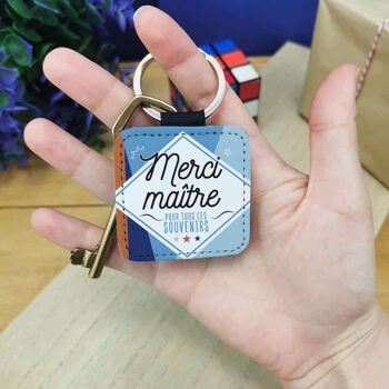 Porte clé "Merci Maître" 1