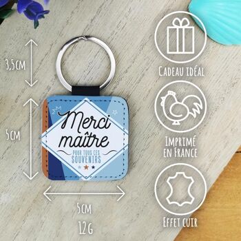 Porte clé "Merci Maître" 4