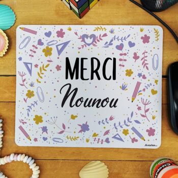 Tapis de souris "Merci Nounou" 2