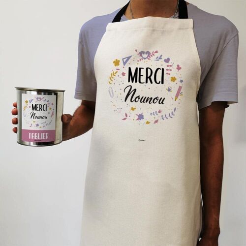 Tablier de cuisine "Merci Nounou"