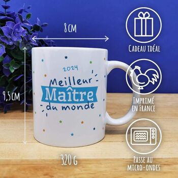 Mug "Meilleur maître du monde" 3