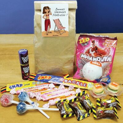 Bolsa de caramelos de los años 90 "Felices fiestas amante"