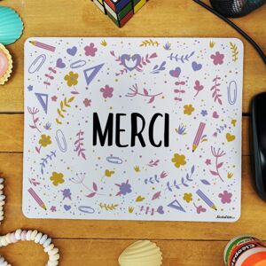 Tapis de souris "Merci" Collection florale